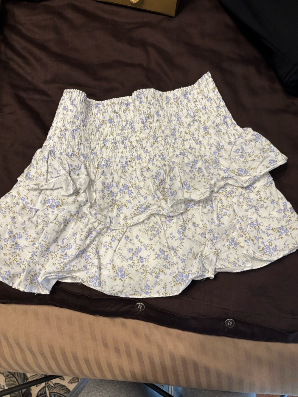Olivaceous flower skirt